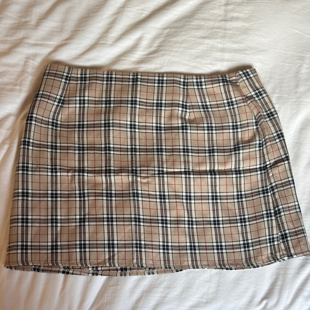 NWOT Nasty Gal Plaid Mini Skirt